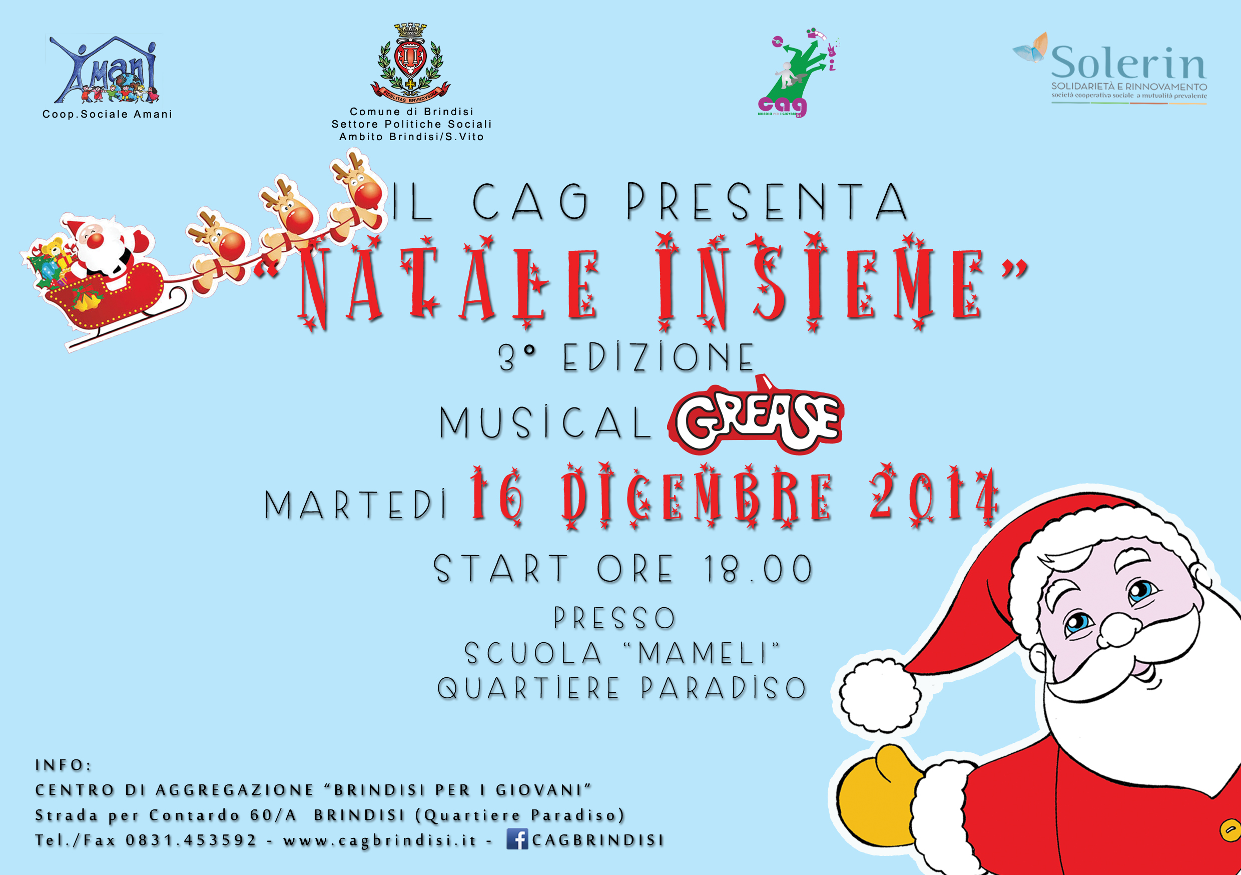 Natale Insieme: il C.a.g. presenta il Musical "Greàse" presso Scuola Mameli